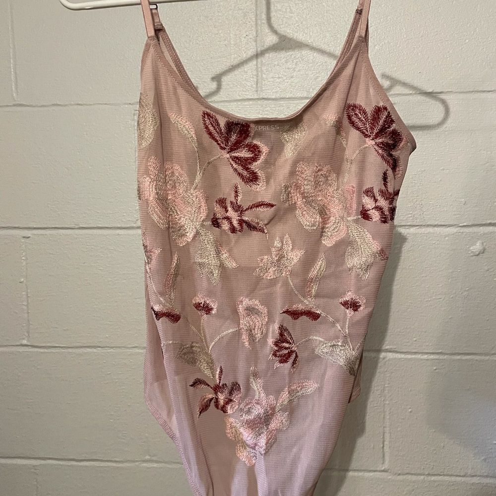 Medium Express mesh floral bodysuit